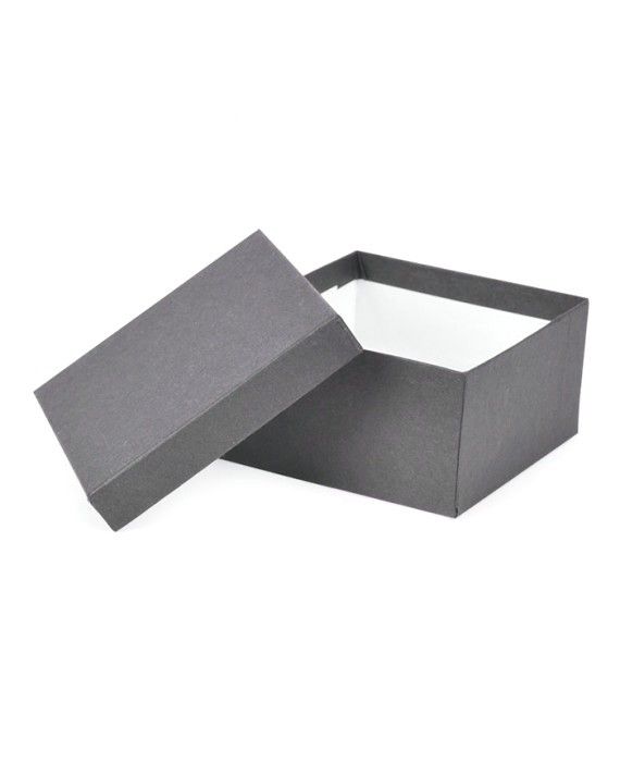 Kraft Grey - Jewelry Box - 3-1/2 x 3-1/2 x 1-7/8"