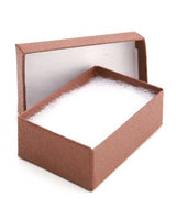 Matte Cocoa Embossed - Jewelry Box - 3-1/16 x 2-1/8 x 1"