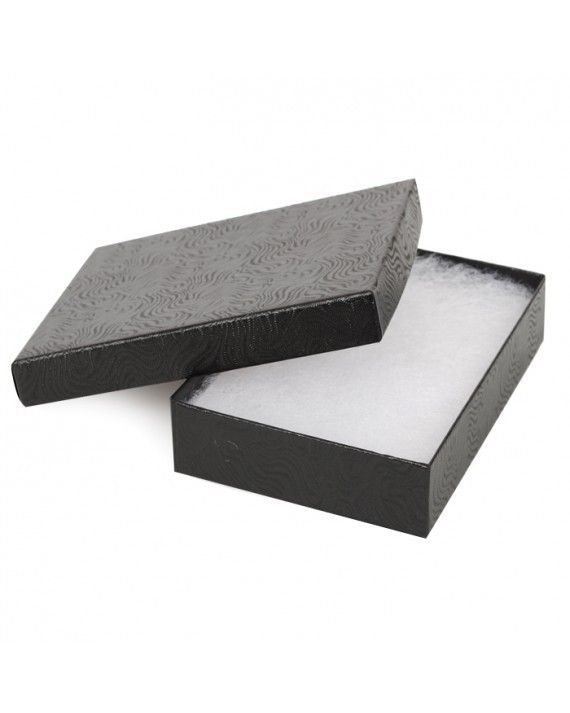 Black Swirl - Jewelry Box - 3-1/16 x 2-1/8 x 1"
