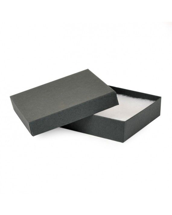 Black Swirl - Jewelry Box - 3-1/2 x 3-1/2 x 1"