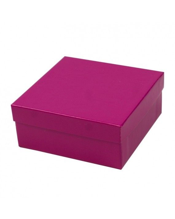Fuchsia - Jewelry Box - 3-1/2 x 3-1/2 x 1"