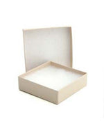 Matte Oatmeal Groove - Jewelry Box - 3-1/2 x 3-1/2 x 1-1/2"