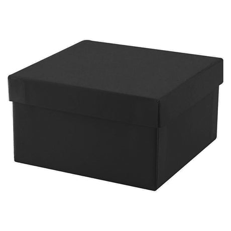 Matte Black Onyx - Jewelry Box - 3-1/2 x 3-1/2 x 2"
