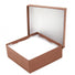Matte Cocoa Embossed - Jewelry Box - 3-1/2 x 3-1/2 x 2"