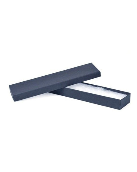Kraft Navy - Jewelry Box - 8 x 2 x 7/8"