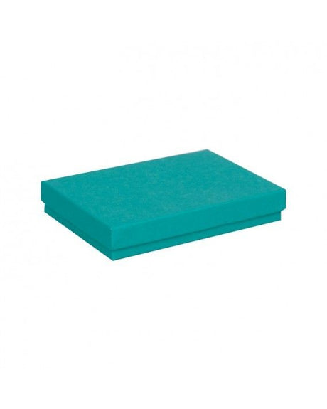 Matte Tropical Turquoise Blue - Jewelry Box - 5-1/4 x 3-3/4 x 7/8"