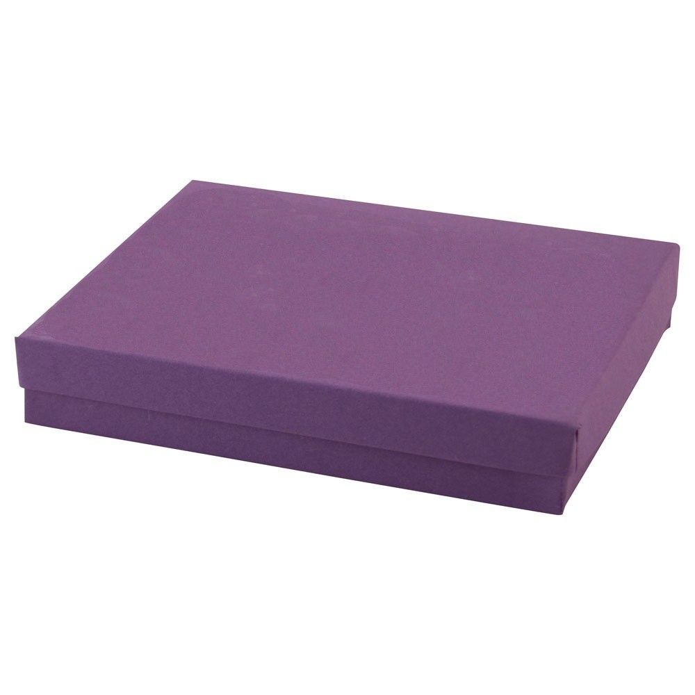Matte Deep Purple - Jewelry Box - 6 x 5 x 1"