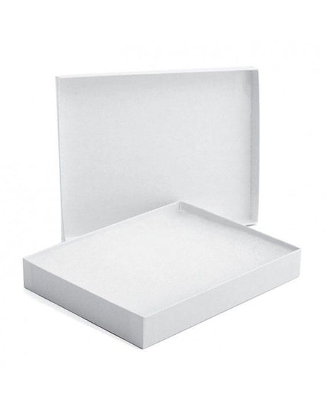 White Krome - Jewelry Box - 7 x 5-1/2 x 1"