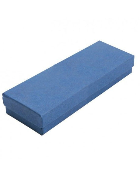 Matte Navy Blue - Jewelry Box - 8 x 2 x 7/8"