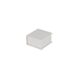 White Pearl - Magnetic Jewelry Box - 2 x 2 x 1"