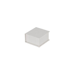 White Pearl - Magnetic Jewelry Box - 2 x 2 x 1"