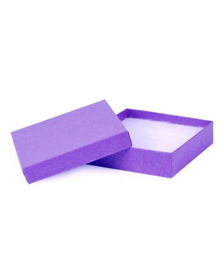 Kraft Purple - Jewelry Box - 3-1/2 x 3-1/2 x 7/8"