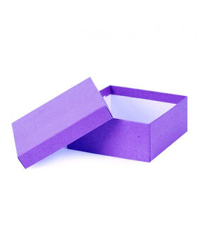Kraft Purple - Jewelry Box - 3-1/2 x 3-1/2 x 1-1/2"