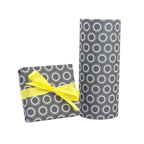 Pewter Sunburst - Gift Wrap - Jeweler's Gift Wrap Roll (7-3/8" x 100 ft.)