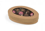 Natural Kraft Window - Egg Shape Box - 6 x 4-1/8 x 1-1/8"