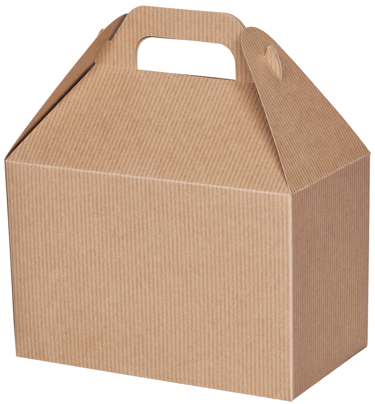 Kraft Stripes - Gable Box - 8-1/2 x 5 x 5-1/2"