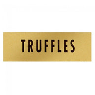 Truffle (Gold/Black) - Label - 1-1/2 x 1/2"