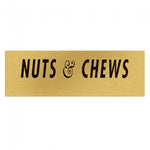 Nuts and Chews (Gold/Black) - Label - 1-1/2 x 1/2"