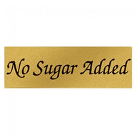 No Sugar Added (Gold/Black) - Label - 1-1/2 x 1/2"