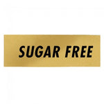 Sugar Free (Gold/Black) - Label - 1-1/2 x 1/2"