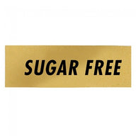 Sugar Free (Gold/Black) - Label - 1-1/2 x 1/2"