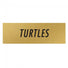 Turtles (Gold/Black) - Label - 1-1/2 x 1/2"