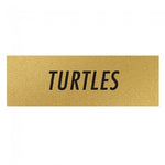 Turtles (Gold/Black) - Label - 1-1/2 x 1/2"