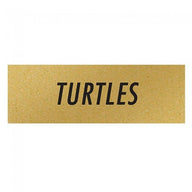 Turtles (Gold/Black) - Label - 1-1/2 x 1/2"
