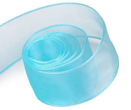 Turquoise - Lavish (Wired Edge) Ribbon - 1-1/2" x 50 Yards