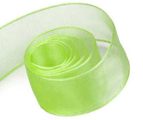 Spring Green - Lavish (Wired Edge) Ribbon - 2-1/4" x 50 Yards