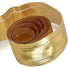 Metallic Gold - Luminous Satin (Wired Edge) Ribbon - 2-1/2" x 50 Yards