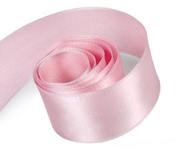 Pink - Luscious Satin (Wired Edge) Ribbon - 2-1/4" x 50 Yards