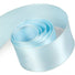 Light Blue - Luscious Satin (Wired Edge) Ribbon - 2-1/4" x 50 Yards