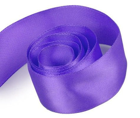 Regal Purple - Luscious Satin (Wired Edge) Ribbon - 2-1/4" x 50 Yards