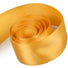 Tangerine - Luscious Satin (Wired Edge) Ribbon - 2-1/4" x 50 Yards