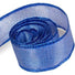 Metallic Royal Blue - Luster Satin (Wired Edge) Ribbon - 2-1/4" x 50 Yards
