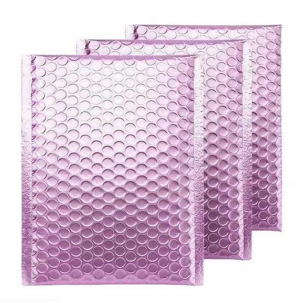 Lavendar Purple Matte Metallic Bubble Mailers Size 8.5x12 Padded Envelopes