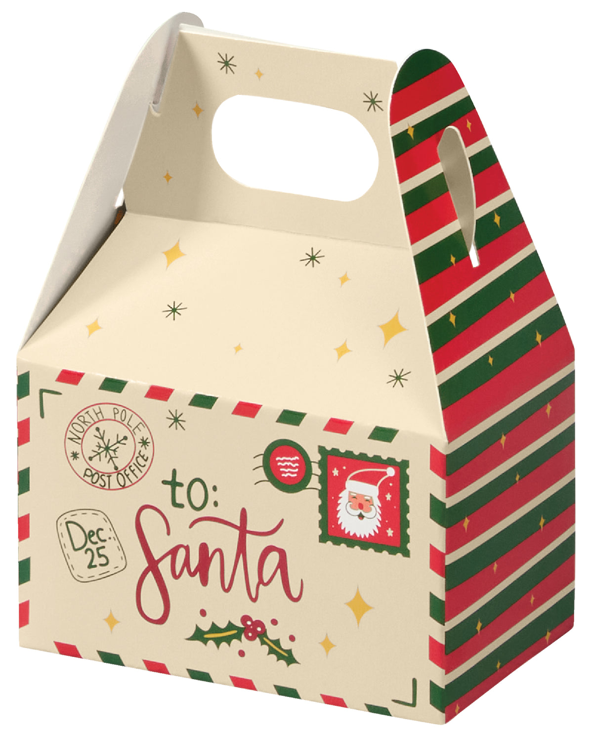 Letters to Santa - Mini Gable Box - 4 x 2-1/2 x 2-1/2"