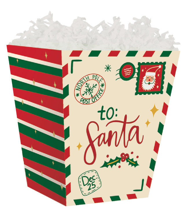 Letters to Santa - Sweet Treat Boxes - 4 x 4 x 4-1/2"