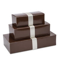 Brown - Folding Candy Box - (1/2 lb) 5-1/2 x 2-3/4 x 1-3/4"