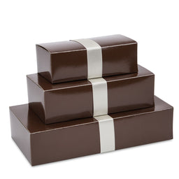 Brown - Folding Candy Box - (1 lb) 7 x 3-3/8 x 2"