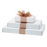 White - Die Cut Candy Box - (1/2 lb) 7-1/2 x 4 x 1-1/8"