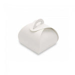 White - Single Truffle Tote - 1-1/2 x 1-1/2 x 1-1/4"