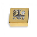 Bright Gold - Ballotin Box - (4 Pc.) 2-5/8 x 2-1/2 x 1-1/4" - w/Window