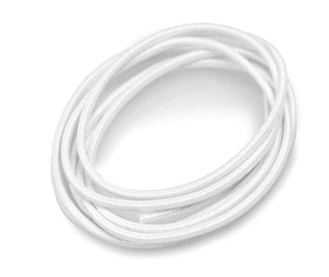 Matte White - Matte Elastic Cord - 500 Yards