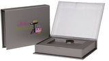 Pewter - Soft Touch Magnetic Gift Card Boxes - 4-7/8 x 3-7/8 x 7/8"