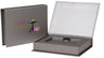 Pewter - Soft Touch Magnetic Gift Card Boxes - 4-7/8 x 3-7/8 x 7/8"