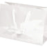 White Gloss - Grosgrain Ribbon Handle Gift Bag - 12-1/2 x 4-1/2 x 9"