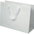 Matte White - Grosgrain Ribbon Handle Gift Bag - 12-1/2 x 4-1/2 x 9"