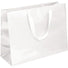 White Gloss - Grosgrain Ribbon Handle Gift Bag - 16 x 6 x 12"